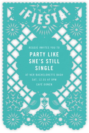 Fiesta Banner - Paperless Post - Bachelorette Party Invitations