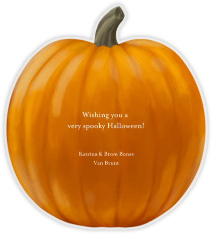 Handpainted Pumpkin - Paperless Post