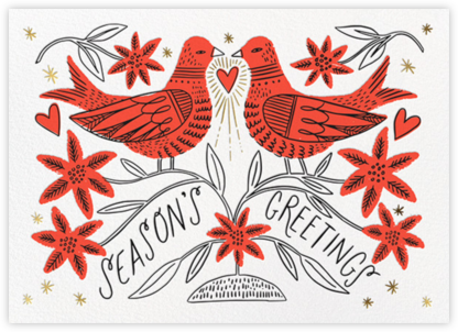 Patridge Pair - Hello!Lucky - Animal Wildlife Christmas Cards