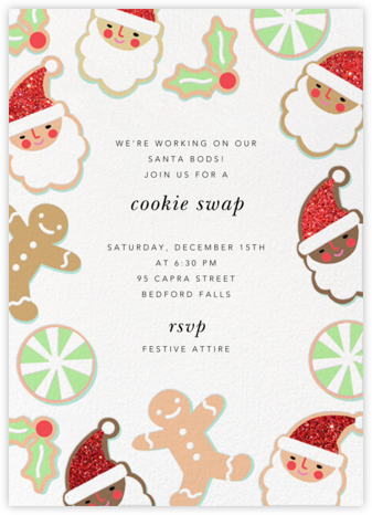 A Very Cookie Christmas - Hello!Lucky - Cookie swap invitations