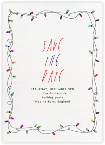 Holiday Lights - Paperless Post - Holiday Save the Dates