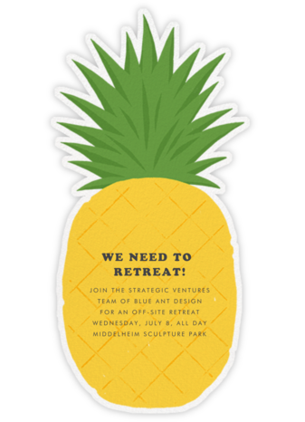 Pineapple Fling - Paperless Post - Get Together Invitations