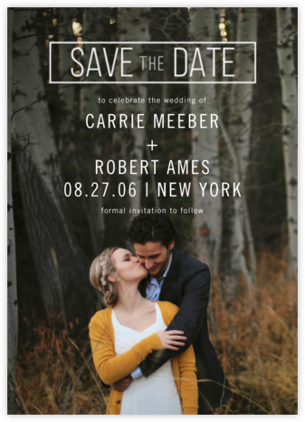 Save The Date Cards And Templates Online At Paperless Post