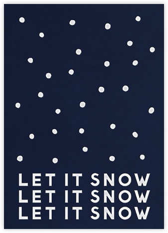 Snowballs - Greeting - The Indigo Bunting - Business Holiday & Christmas Cards