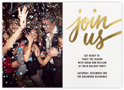 Rosina Photo - Gold - Paperless Post - Party Save the Dates