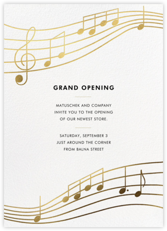 Glissando - Paperless Post - Launch Party Invitations