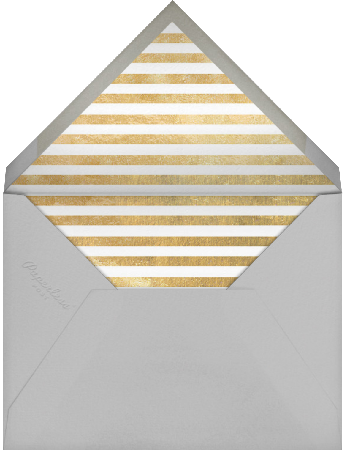 Underscore (Photo) - Gold - Paperless Post - Envelope