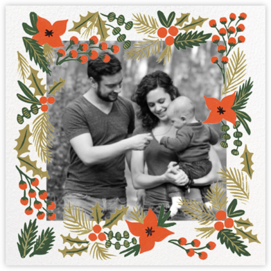 Holiday Potpourri (Square Photo) - Rifle Paper Co. - Photo Christmas Cards 