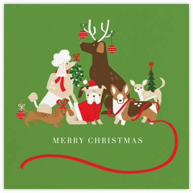 Holidays Are Ruff (Square) - Paperless Post - Dog Christmas Cards
