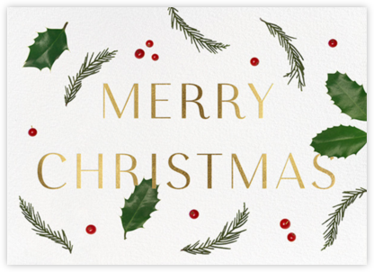 Holly Potpourri - Paperless Post - Business Holiday & Christmas Cards