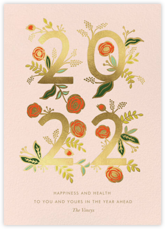 Poppy New Year - Rifle Paper Co. - New Year Cards 