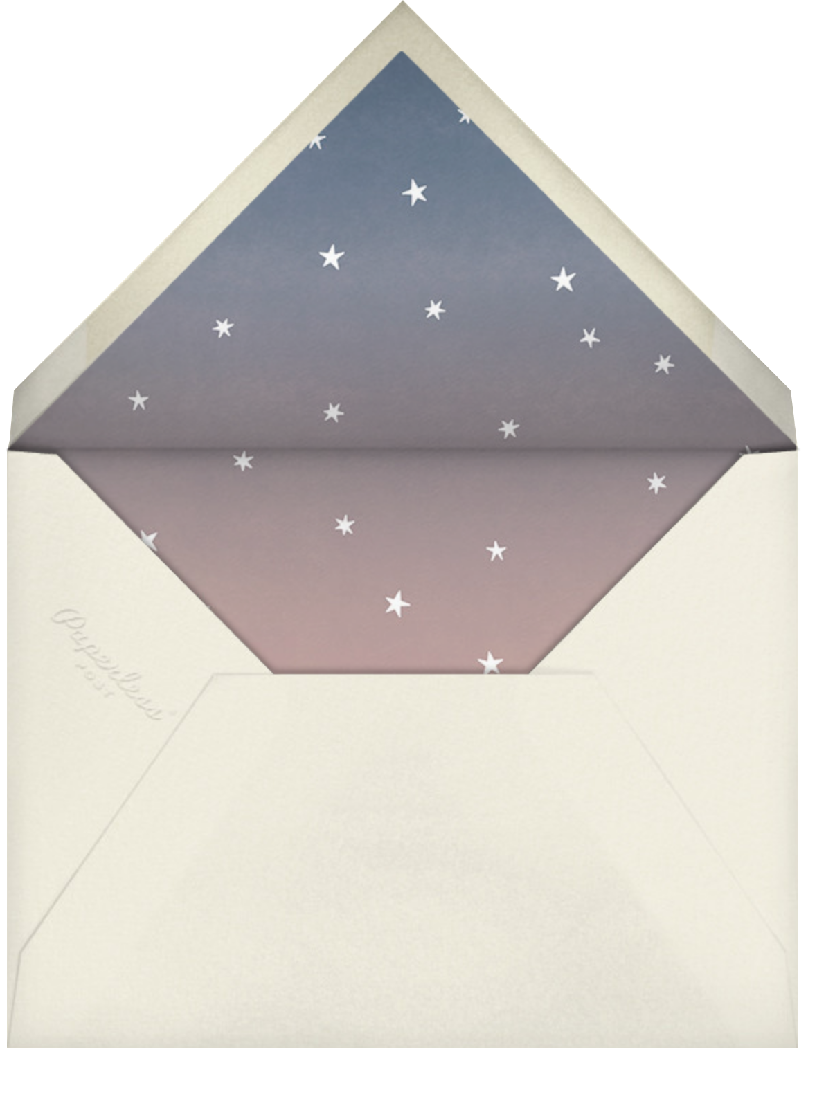 L'Heure Bleue (Announcement) - Gold - Paperless Post - Envelope