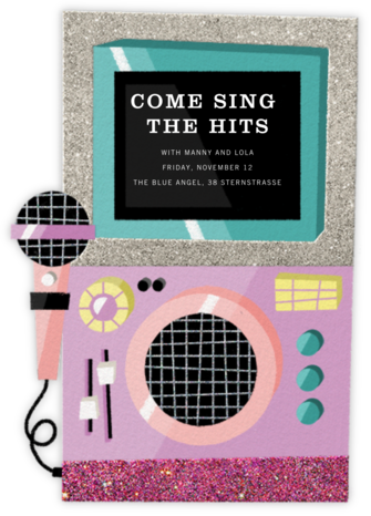Karaoke Machine - Pink - Paperless Post