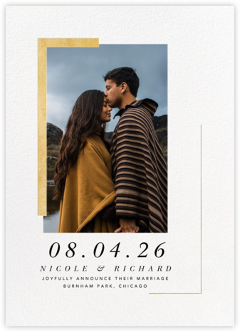 Ando Photo - Gold - Paperless Post - Wedding Announcements