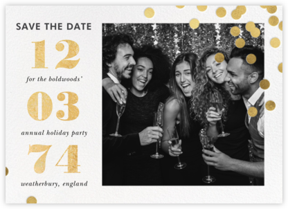 Confetti Ceremony - kate spade new york - Holiday Save the Dates