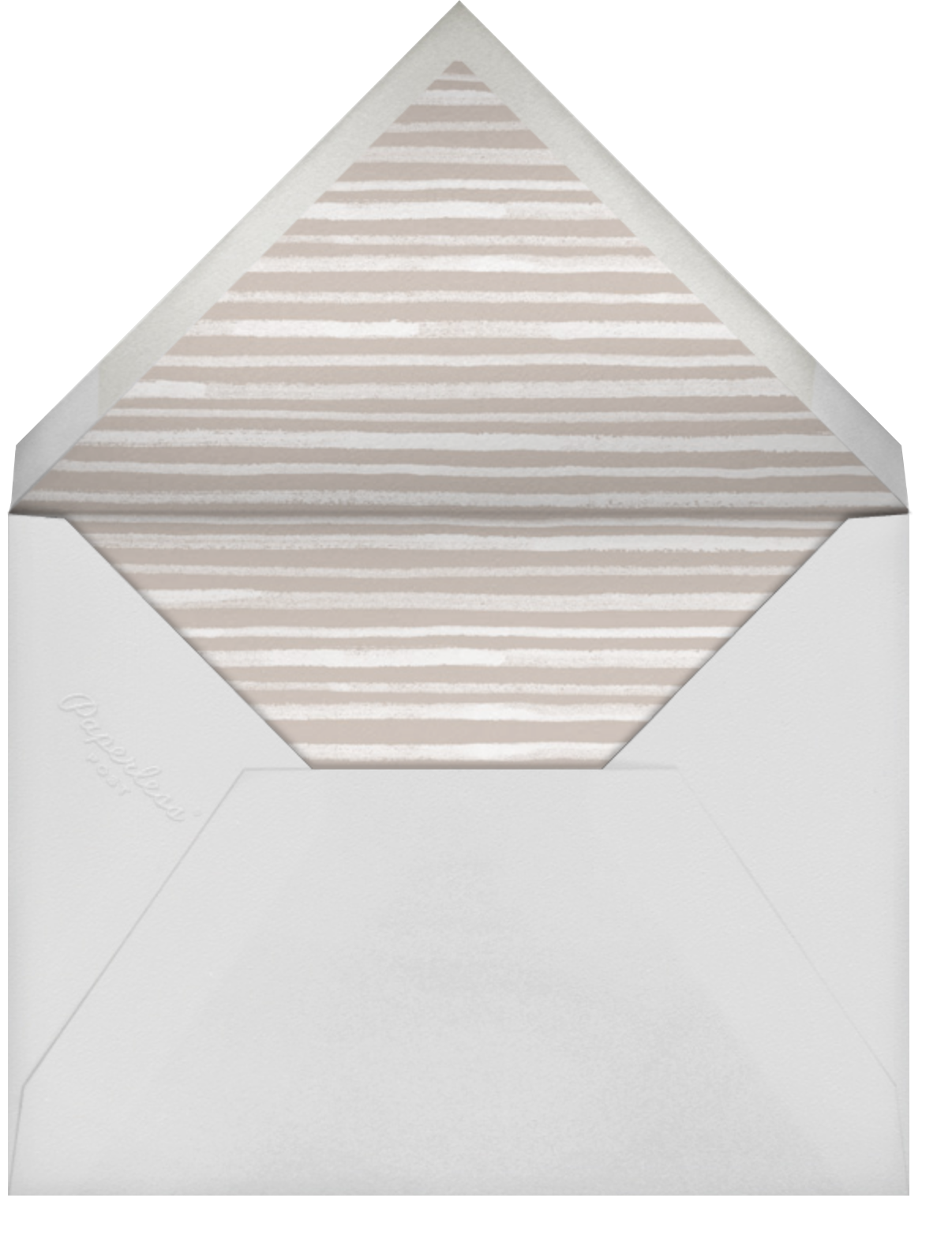 Tropical Palm - White - Paperless Post - Envelope