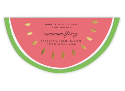 Little Miss Melon - Meri Meri - Summer Party Invitations