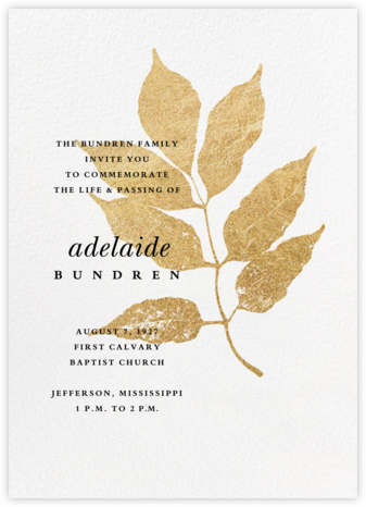 Copsewood - Paperless Post - Memorial service invitations