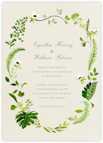 Naiad (Invitation) - Felix Doolittle - Romantic wedding invitations 