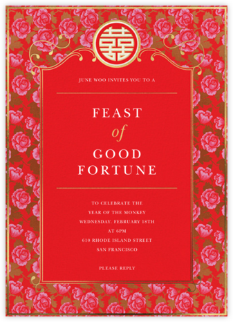 Lunar New Year Invitations | Send online instantly | RSVP tracking