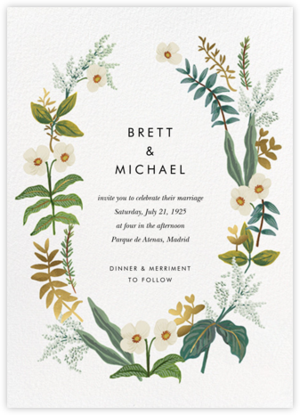 Meadow Garland (Invitation) - Rifle Paper Co. - Romantic wedding invitations 