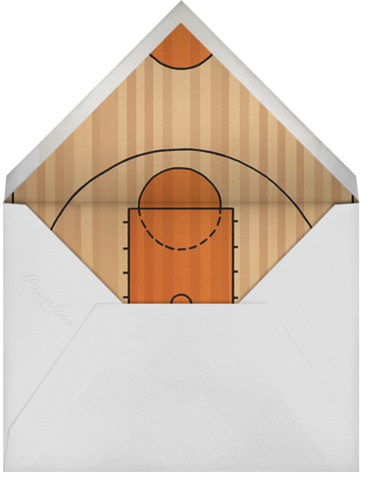 Courtside Seats - Basketball - Paperless Post - Envelope