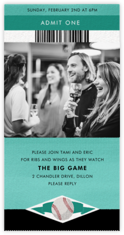 Courtside Seats - Baseball - Paperless Post - Get-together invitations