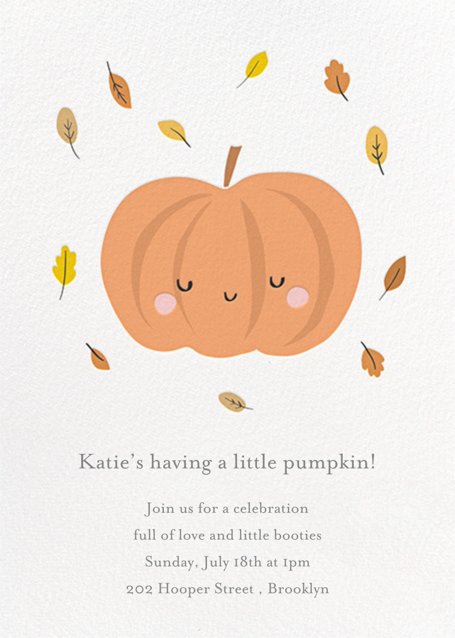 Pumpkin baby shower invites deals