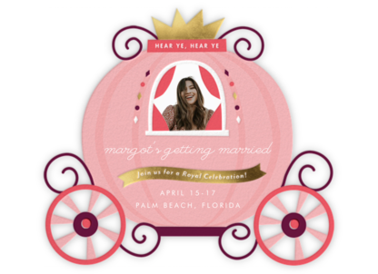 Pumpkin Carriage - Cheree Berry Paper & Design - Bachelorette Party Invitations 