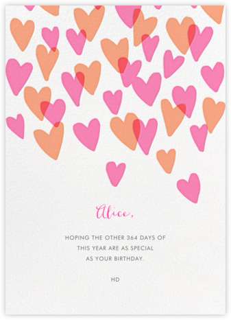 Hearts a Flutter - Hello!Lucky - Birthday Cards