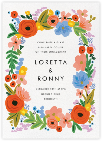 Mayday Bouquet - Rifle Paper Co. - Engagement party invitations 