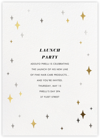 Space Age Stars - Paperless Post - Launch Party Invitations