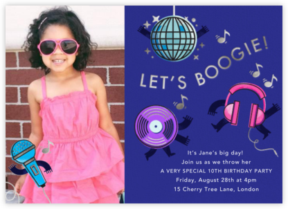 Boogie Baby - Paperless Post - Sports and activities birthday invitations