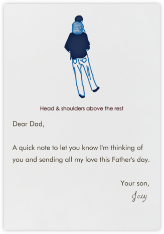 Head And Shoulders - Paperless Post - Father's Day Cards