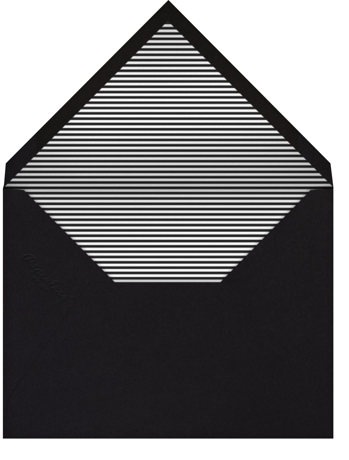 Chevron (Black) - Paperless Post - Envelope