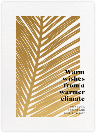 Las Palmas - Paperless Post - Beach Christmas Cards