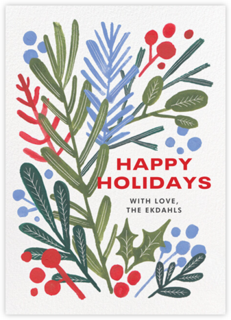 Winter Greens - Paperless Post - Christmas Cards