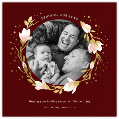 Magnolia Roundel - Paperless Post - Holiday Photo Cards 