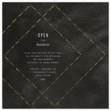 Posh - Kelly Wearstler - Launch Party Invitations