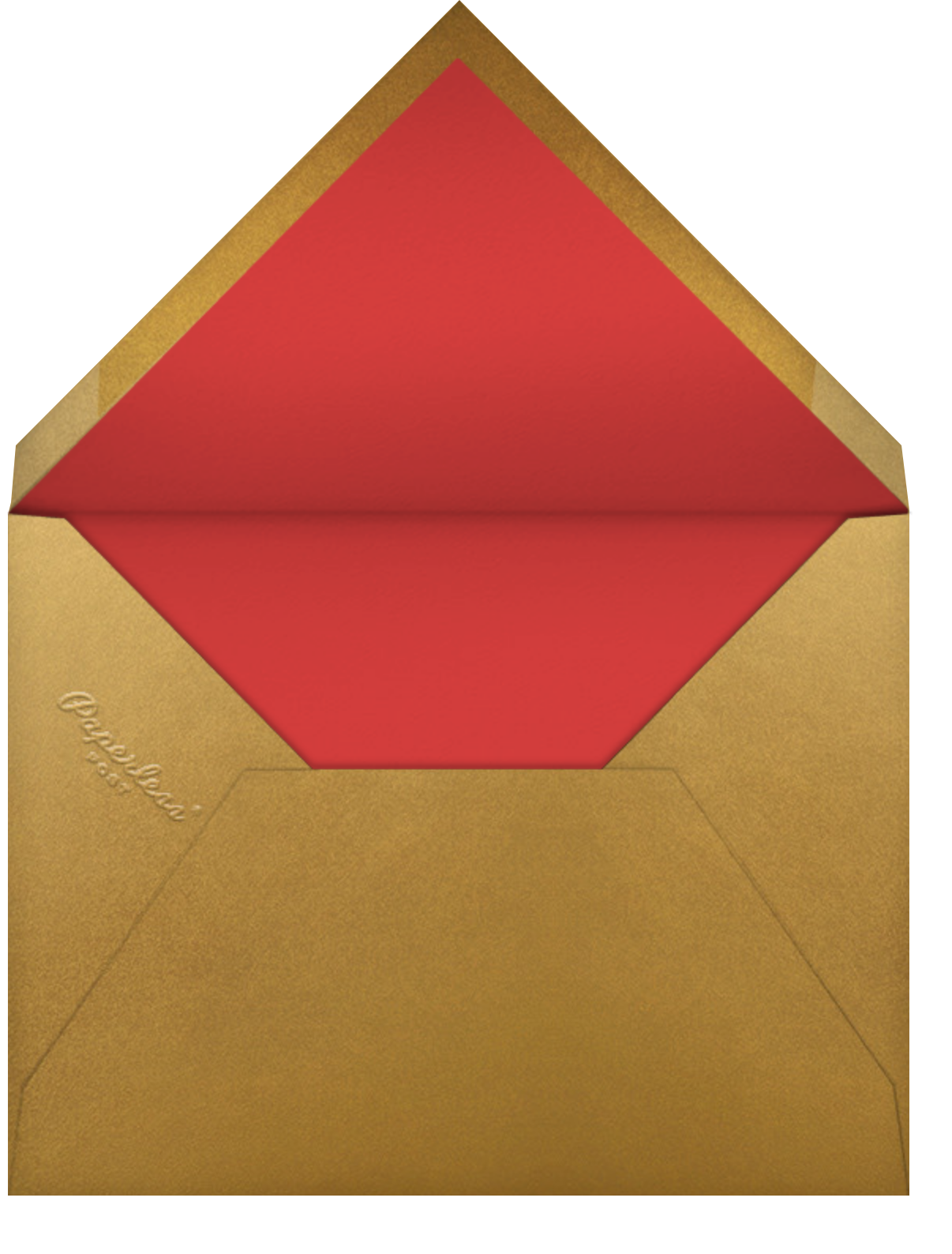 Folk Reindeer - Green - Paperless Post - Envelope