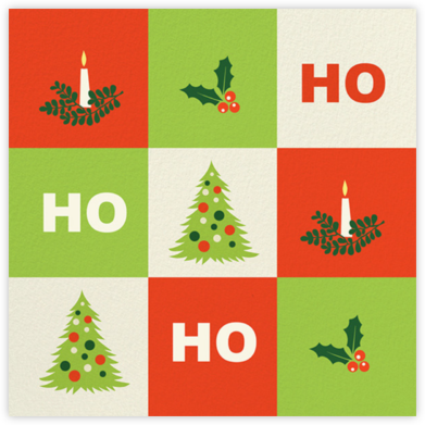 Ho Ho Holly - Paperless Post - Christmas Tree Cards