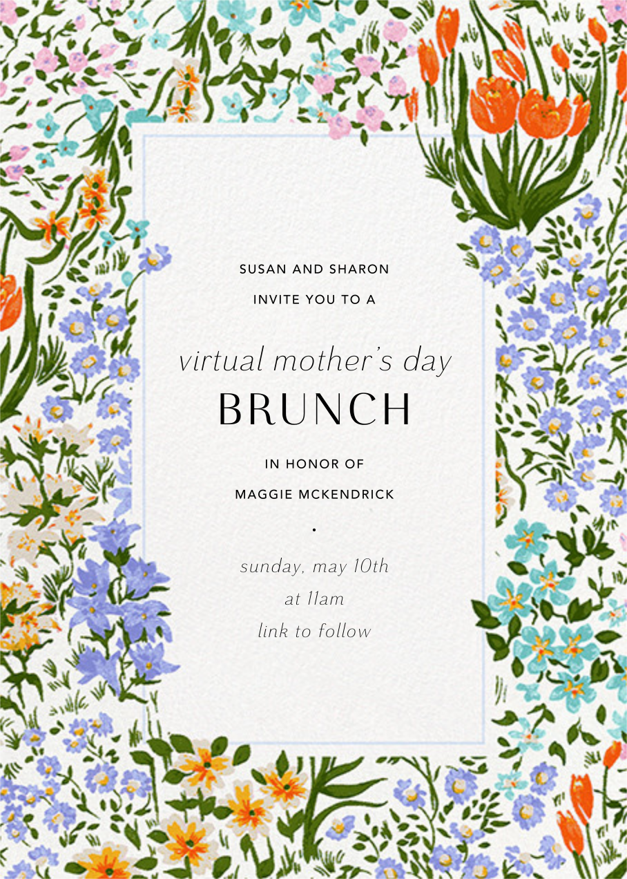 mothers day invitation ideas