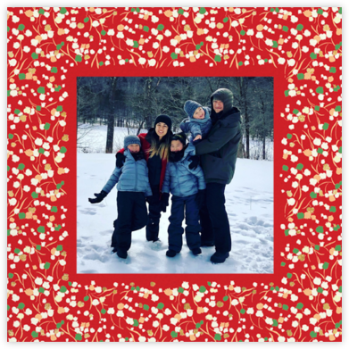 Tender Buttons Photo - Red - Anthropologie - Double Sided Christmas Cards