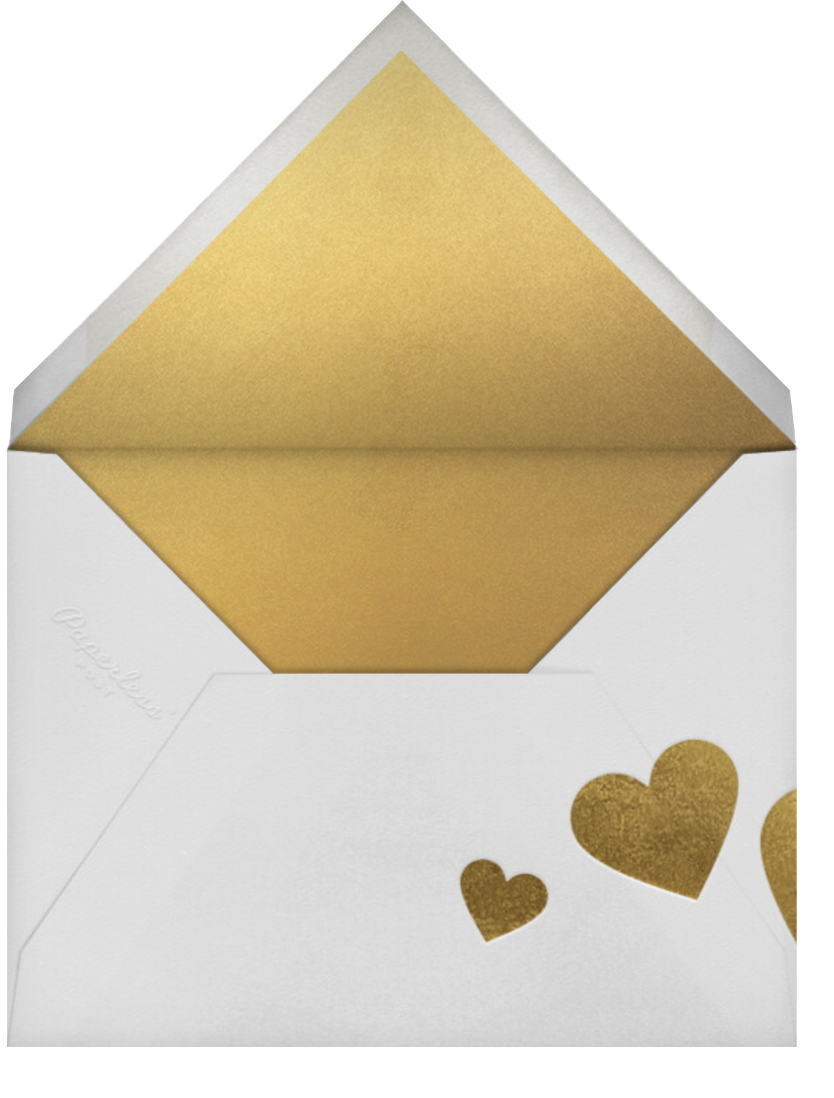 Snapshot - Gold Kiss - Paperless Post - Envelope