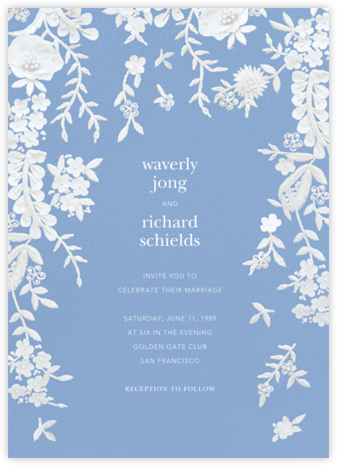 Fleurs d'Alençon (Invitation) - Antwerp - Oscar de la Renta - Romantic wedding invitations 