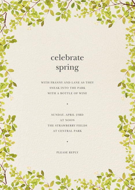 Spring Border Invitation Clone Send Online Instantly Rsvp Tracking Free downloads in gif, jpg, pdf, and png formats. spring border invitation clone send