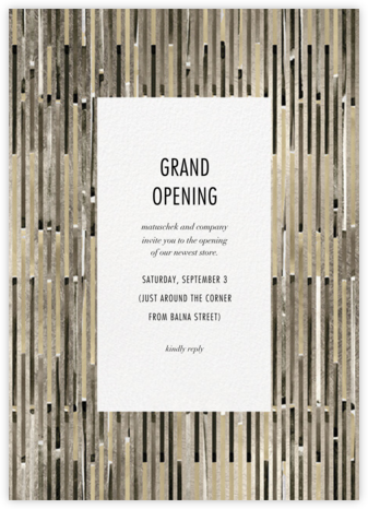 Paradigm - Kelly Wearstler - Launch Party Invitations