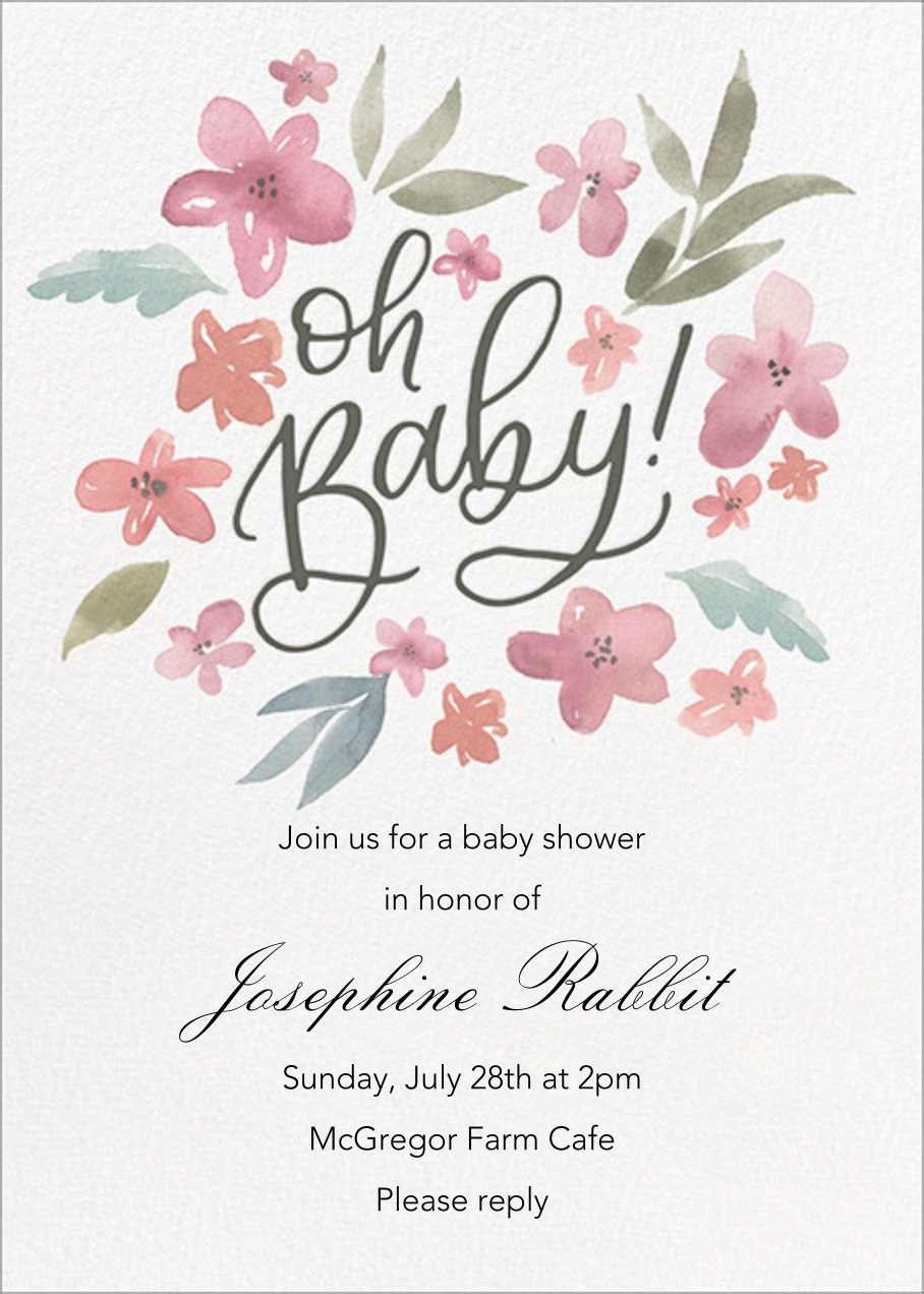 Baby Bouquet | Send online instantly | RSVP tracking