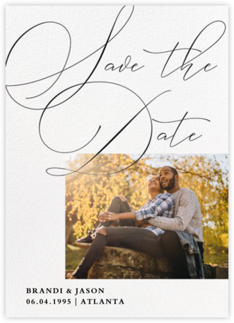 Signature Script - Paper Source - Save the Date with Photo