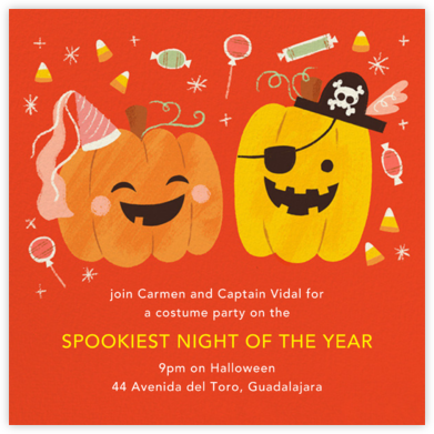 Party Pumpkins - Paperless Post - Halloween invitations 